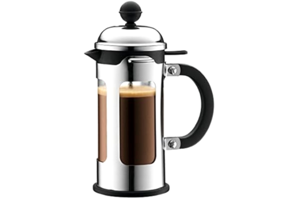 Bodum  CHAMBORD kaffebryggare (French Press System, läckageskydd, ram i rostfritt stål, 1,0 liter) glänsande