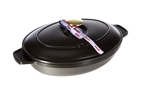 Staub STAUB Oval Hot Plate, Black, 23 cm