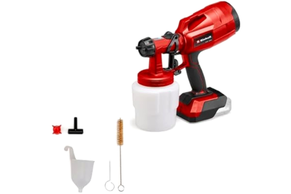 Einhell  Sladdlös färgspruta TC-SY 18/60 Li-Solo Power X-Change (litiumjon, 18 V, effekt 650 ml/min, 800 ml behållare, inkl. 2,0 mm och 2,5 mm munstycken, levereras utan batteri och laddare)