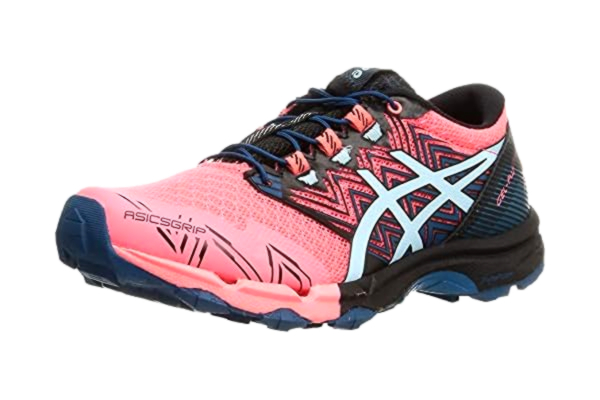 Asics ASICS Gel-Fujitrabuco Sky, Chaussures de Course de Route. Femme, Blazing Coral Clear Blue, 39.5 EU