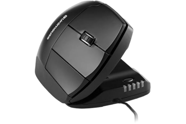 Contour Design Contour Unimouse Ergonomisk Mus Justerbar 35°-70° Lutningsvinkel, 6 Programmerbara Knappar för Produktivitet, Anpassningsbart Tumstöd för Handledssmärtlindring, Plug & Play Mac/PC - Trådbunden - Höger