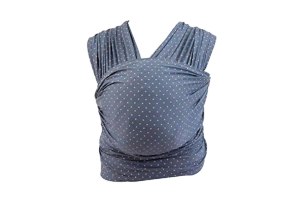 Ergobaby  Fular Aura Coral - Soft and Breathable Elastic Baby Carrier for Newborns up to 25 lbs (EBWLACRLDOT)