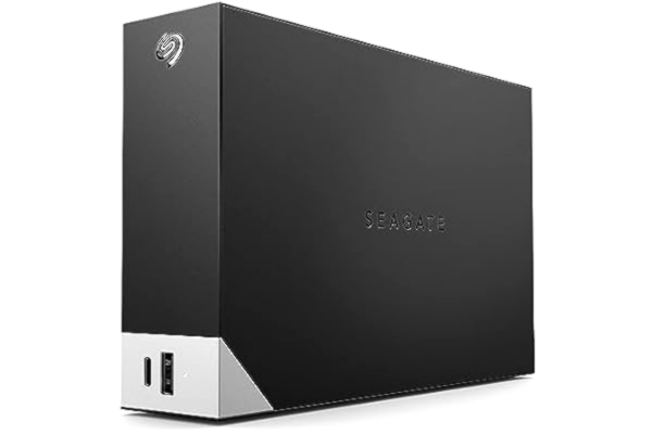Seagate  One Touch Hub 10TB, Extern Hårddisk, USB-C, USB 3.0, för PC, bärbar dator och Mac, 4 månaders medlemskap i Adobe Creative Cloud Photography, 1 år Mylio, Data Rescue Services (STLC10000400)