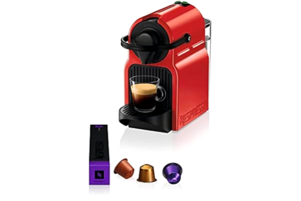 Krups Nespresso Inissia XN100510 Kapselmaskin, Röd, Svart, 9,06 cm x 12,64 cm x 4,72 cm