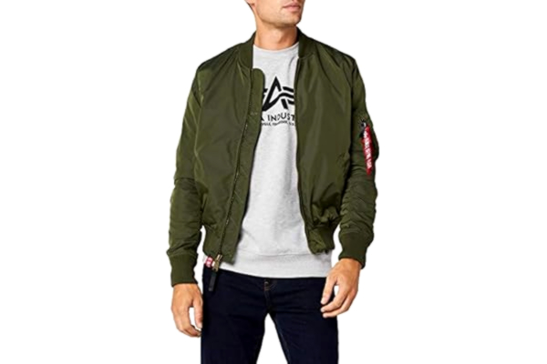 Alpha Industries ALPHA INDUSTRIES MA- TT Bomber, Vert (Dark Green 257), Large Homme