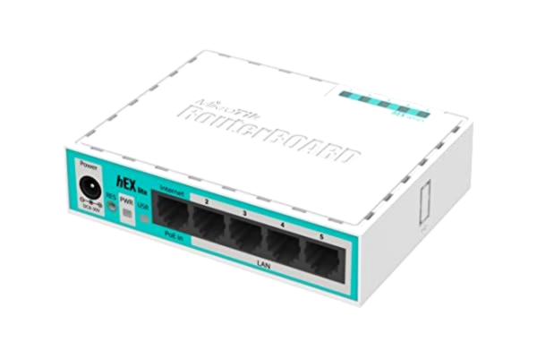 MikroTik Mikrotik hEX lite Ethernet LAN White - routers (DC, White, RouterOS, Ethernet (RJ-45))