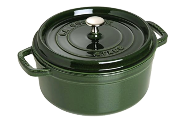 Staub  Rund Gryde 22 cm 2,6 liter Basilikumsgrøn