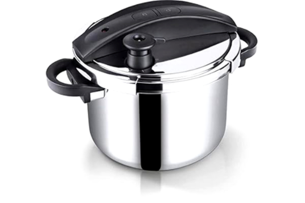 Lamart  by Piere Lamart PRESSION - Trykkoger med dække - 34 x 23.5 x 23 cm - 6 L - sort, rustfrit stål