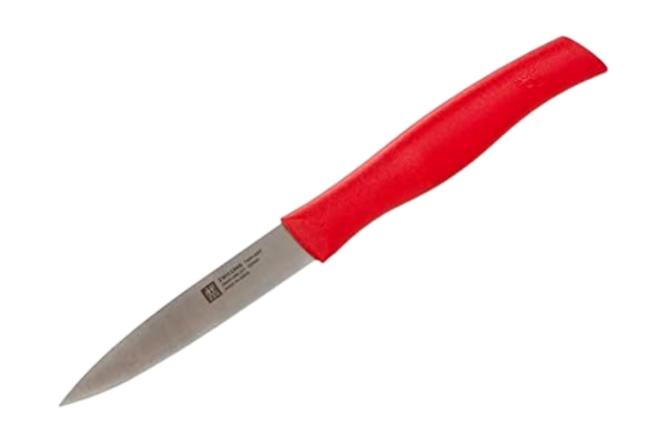 Zwilling  Twin Grip och garneringskniv, bladlängd 9 cm, rostfritt specialstål/plasthandtag, röd
