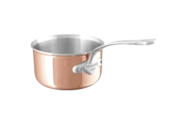 Mauviel  M'6 S kastrull med gjutet handtag i rostfritt stål, 5,7-Qt