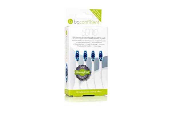 BeconfiDent Bevident Sonic borsthuvuden 4-pack blekande vit