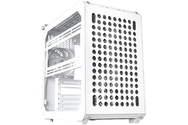 Cooler Master  Qube 500 Flatpack - Mid-Tower ATX Datorchassi, Fullständigt Modulärt, 1 x 120 mm Förinstallerad SF Fläkt, Vertikal GPU-Fäste, Stöder E-ATX Moderkort & Dubbla 280 mm Radiatorer - Vit