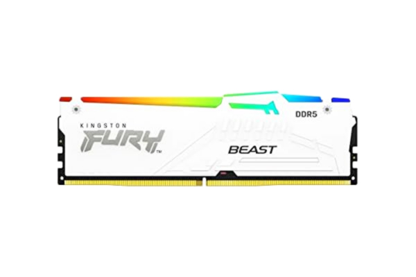 Kingston  FURY Beast Vit RGB EXPO 32 GB 6000MT/s DDR5 CL30 DIMM Fast Computer Gaming-minne 2 kit - KF560C30BWEAK2-32