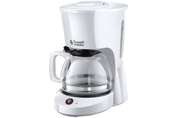 Russell Hobbs  22610-56 Machine à Café Cafetière Filtre 1,25L Texture, Grande Capacité - Blanc
