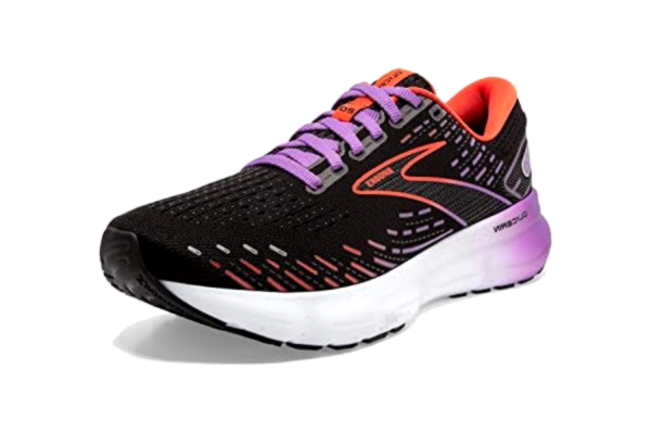 Brooks  Glycerin 20, hardloopschoenen voor dames, Black Bellflower Fiesta, 39 EU