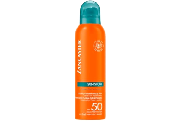 Lancaster  Sun Sport Cooling Invisible Mist SPF50 Solskydd för utomhussporter, vatten- och svettbeständigt, 200 ml