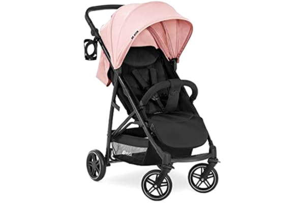 Hauck  Pushchair Rapid 4R Plus / XL Sun Canopy UPF 50 + / Up to 25 Kg / Height Adjustable / Easy Folding / Fully Reclining / Cup Holder / Large Shopping Basket / Rose