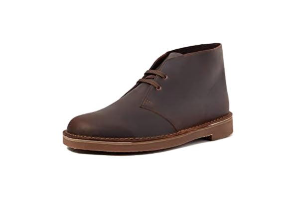 Clarks  Desert Boot Bushacre 3, Bottine Chukka Homme, Léa Brun Foncé, 44.5 EU