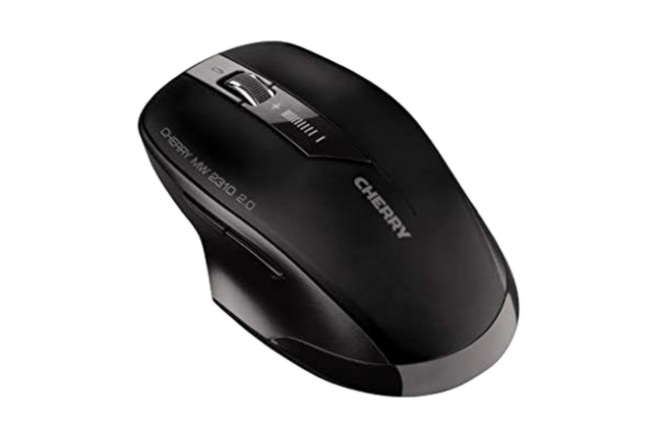 Cherry CHERRY MW 2310 2.0, trådlös mus, lämplig för höger- och vänsterhänta, 6-knappsmus: optisk sensor och omkopplingsbar upplösning, upp till 3 år utan batteribyte, svart