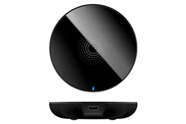 Goobay  59877 Qi laddare för trådlös laddning induktiv laddningsplatta med 5 W, svart