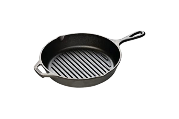 Lodge  26,04 cm/10,25 tum förkryddat gjutjärn rund grillpanna
