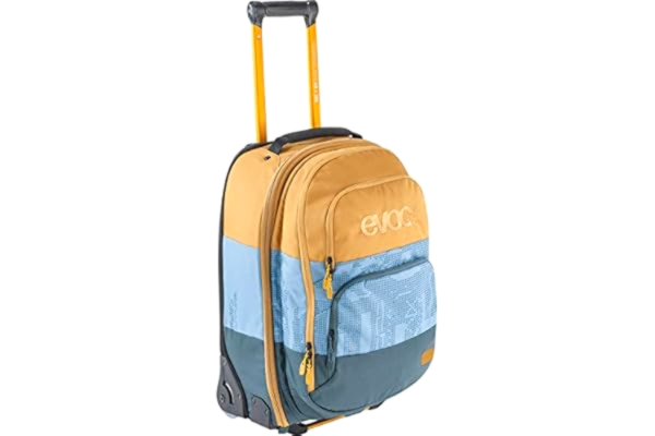 Evoc EVOC Terminal Bag 40+20l Travel Trolley Travel Bag with Attached Backpack (Telescopic Handle, Interchangeable Skate Wheels, Hand Luggage Size, Stable EVA Bottom), Multicoloured