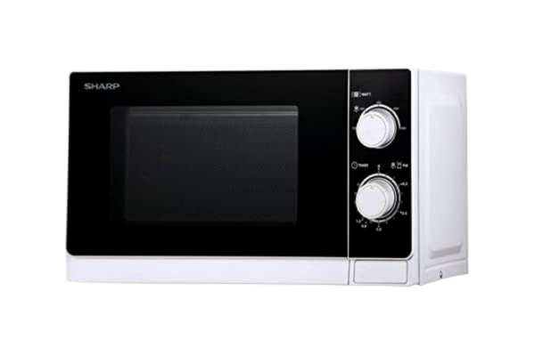 Sharp  R200WW Solo-Mikrovågsugn/20 L/800 W/5, 25,5 cm, Vit