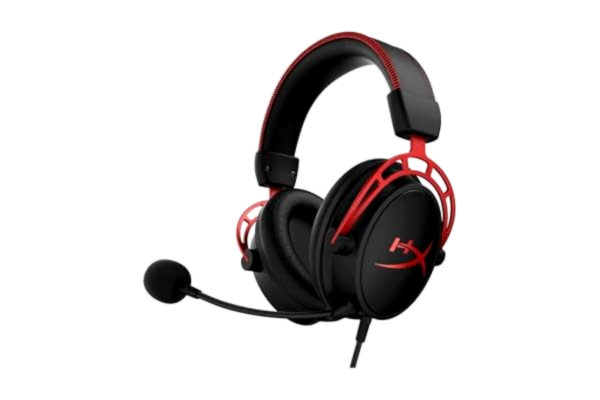 HyperX  HX-HSCA-RD/EM Cloud Alpha Spelheadset, Svart/Röd
