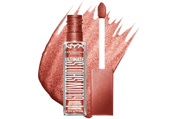 NYX  Professional Makeup Flytande ögonskugga, 12 timmar, icke-flockande & inget fall, med C-vitamin, Ultimate Glow Shots, Mango ögonblick