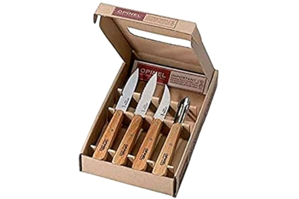 Opinel  Essentials Skrellekniver sett 4 deler Bøk
