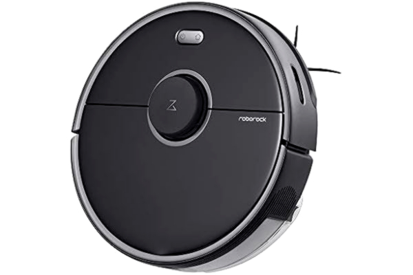 Roborock roborock S5MAX aspirateur Robot, Robot aspirateur Laveur avec réservoir d'eau électrique et Zones virtuelles de Non-Lavage de Sol (Noir)