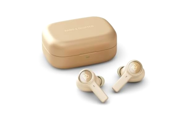 Bang & Olufsen  Beoplay EX – trådlösa hörlurar med mikrofon och aktiv brusreducering, vattentäta, 20 timmars speltid, Gold Tone, En storlek, 1240601