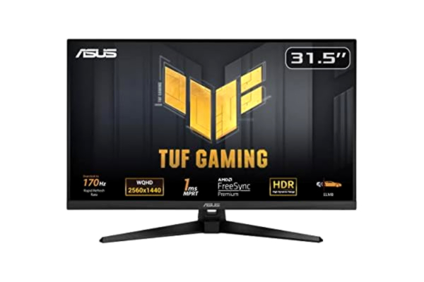 Asus 32" ASUS TUF VG32AQA1A - 2560x1440 (QHD) - 170Hz - VA - HDR10 - Speakers - 1 ms - Skærm