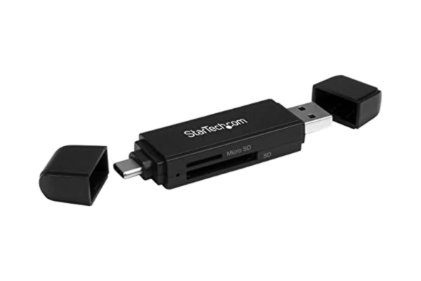 StarTech .com USB-minneskortläsare – USB 3.0 SD-kortläsare – kompakt – 5 Gbit/s – USB-kortläsare – microSD USB-adapter (SDMSDRWU3AC)