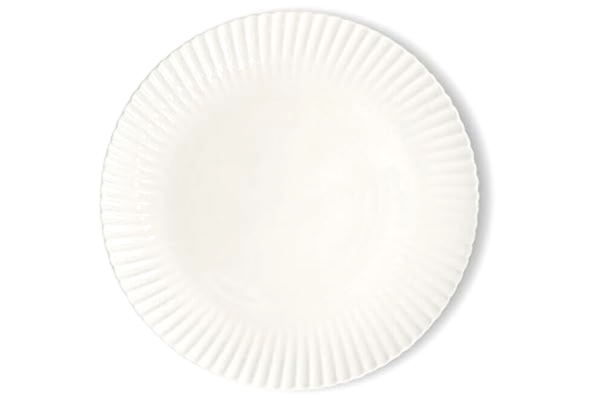 By On ByON Frances tallrik tillverkad av porslin, i färg: vit, mått: 27 x 2 cm, 5287901202