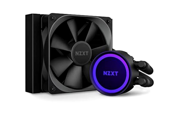 NZXT  Kraken 120 - RL-KR120-B1 - AIO RGB CPU liquid cooler - Quiet and effective - Quiet operation - Ring RGB LED - Aer P 120mm radiator fan (included), black