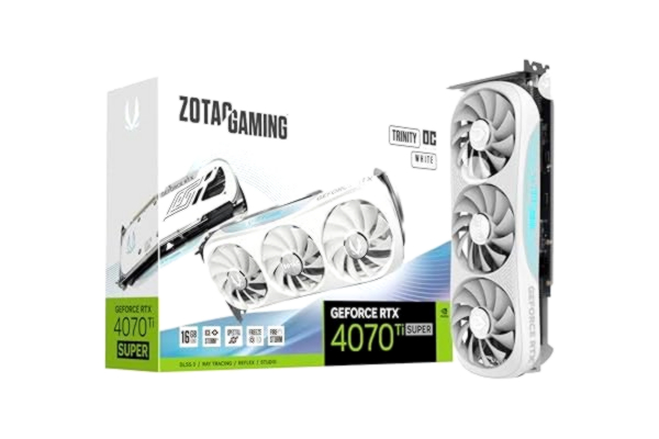 Zotac ZOTAC GeForce RTX 4070 Ti SUPER Trinity OC White - 16GB GDDR6X RAM - Grafikkort