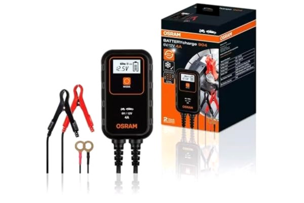 Osram OSRAM BATTERYcharger 904, 4A-laddare och batteriunderhållare för 6V- och 12V-fordon