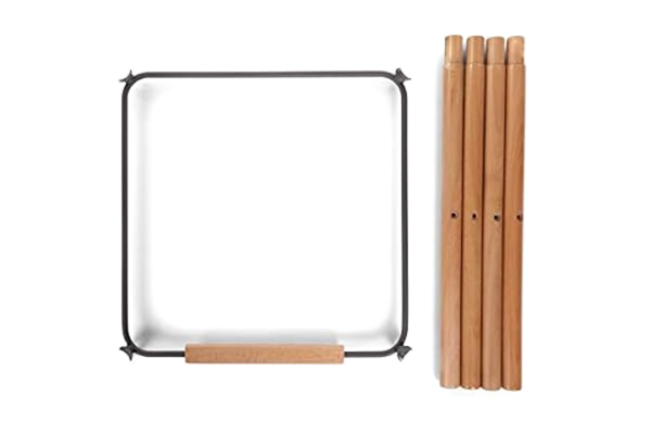 Childhome CHILDHOME, Extra Long Leg Set for Evolu 2 Baby High Chair, adapts to a 90cm high kitchen island or bar, Footrest, Beechwood, Easy to assemble, Colour charcoal