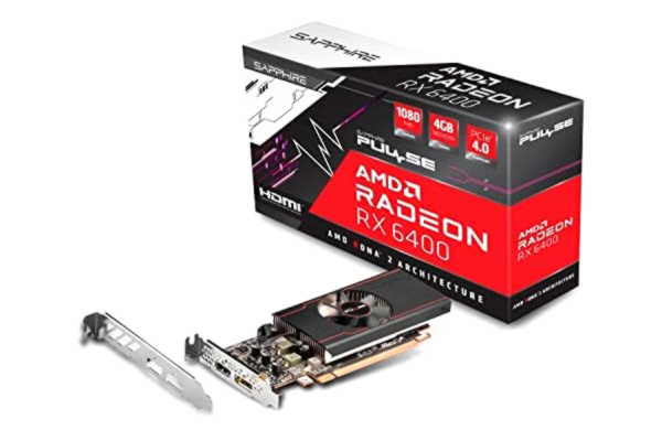Sapphire  Radeon RX 6400 Pulse - 4GB GDDR6 RAM - Grafikkort