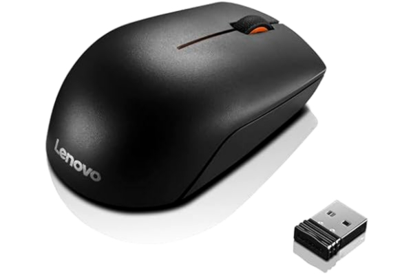 Lenovo  [mus] 300 kompakt trådlös mus, fungerar med Chromebook (WWCB), svart, 32 x 56 x 98