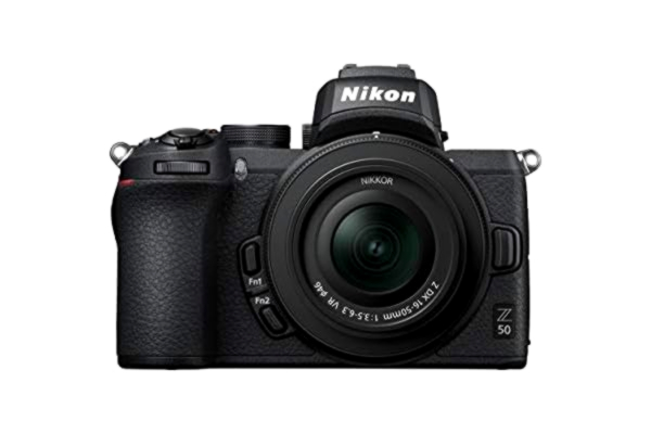 Nikon  Z50 + Z DX 16-50 mm spegelfri kamerakit (209-punkts Hybrid AF, bildbehandling med hög hastighet, 4K UHD-filmer, högupplöst LCD-skärm) VOA050K001