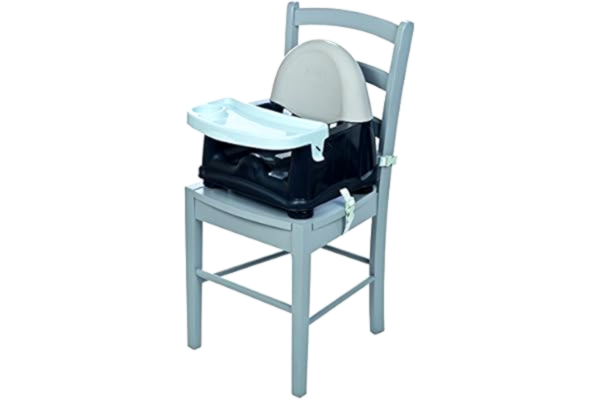 Safety 1st  Zitverhoging Easy Care Booster, snelle en eenvoudige installatie, incl. afneembare tafel/dienblad, in hoogte verstelbaar en met 3-punts gordel voor een goede grip, rode lijnen