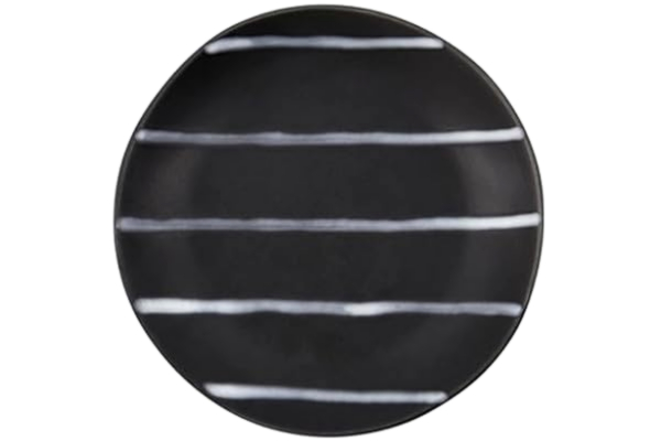 House Doctor  tallrik, linje, svart/brun