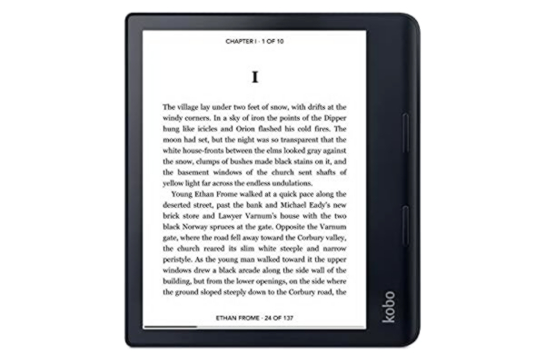 Kobo  Sage | eReader | 8 tum HD bländfri pekskärm | vattentät | justerbar ljusstyrka och färgtemperatur | blå ljusreducering | Bluetooth | WiFi | 32 GB lagring | Carta E Ink Technology