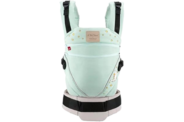 Manduca manduca babydrager XT > < All-in-one babydrager voor pasgeborenen vanaf de geboorte, baby's en peuters (3,5-20kg), verstelbare zitting, 3 draagposities, bio-katoen (Le Petit Prince® by manduca® XT, Lune)