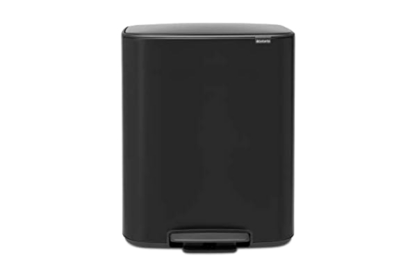 Brabantia  Bo Pedalhink, Matt Black, 2 innerhinkar (2 x 30L)