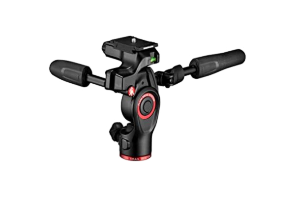 Manfrotto  Befree 3-way Live, 3-weg kop voor statief, vloeibare kop van aluminium voor camera en camcorder tot 6 kg, compact, accessoires voor foto's en video's