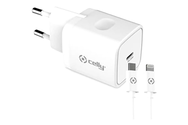 Celly  Thuislader USB-C > Lightning (MFI) kabel
