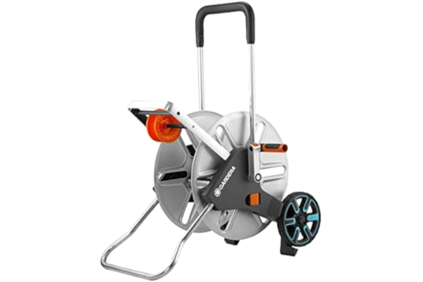 Gardena  CleverRoll L Easy Metal: Large hose trolley with up to 100 m capacity, especially stable hose guide in a robust metal frame (18550-20)